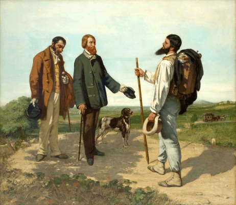Die Begegnung, 1854, Gustave Coubert