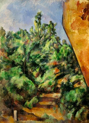 Das Pleinair in Der rote Felsen, 1895, Paul Cézanne