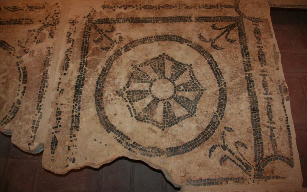 Restauración del mosaico romano de Borja (Bursao)